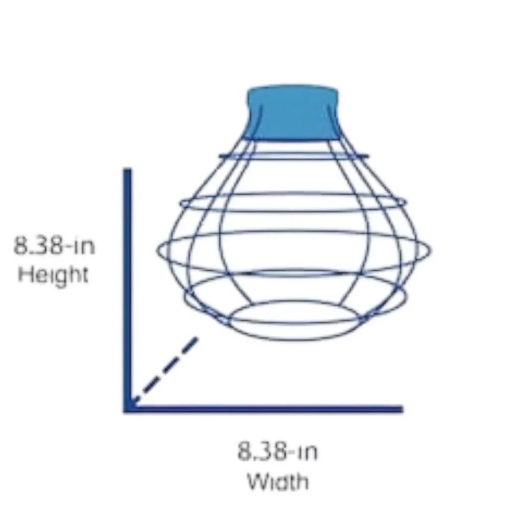 Style Selections Ravensport Silver Cage Pendant Light‎ Shade Industrial Set of 2